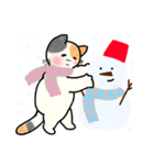 【冬/Xmas/お正月】もちもちほっぺのねこ7（個別スタンプ：7）