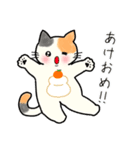 【冬/Xmas/お正月】もちもちほっぺのねこ7（個別スタンプ：21）