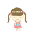 たれ目のツインテールちゃん（個別スタンプ：5）
