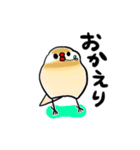 もっちり文鳥、元気いっぱい！（個別スタンプ：28）