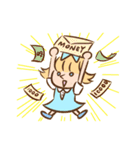 メアリーの日常［ゆる英語］【修正版】（個別スタンプ：9）