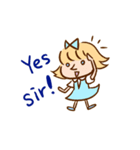 メアリーの日常［ゆる英語］【修正版】（個別スタンプ：11）