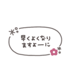 手書き吹き出し◎冬のあいさつ #1（個別スタンプ：35）