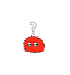 赤い毛玉（個別スタンプ：4）