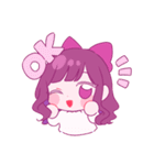 ゆえりとまゆ 餅（個別スタンプ：1）