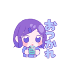 ゆえりとまゆ 餅（個別スタンプ：16）