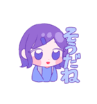 ゆえりとまゆ 餅（個別スタンプ：20）