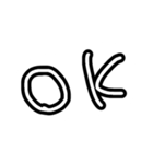 ゆるくて可愛い手書き文字スタンプ（個別スタンプ：6）