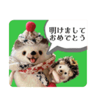 羊毛フェルトの動物のクリスマスとお正月2（個別スタンプ：6）
