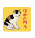 羊毛フェルトの動物のクリスマスとお正月2（個別スタンプ：8）