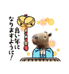 羊毛フェルトの動物のクリスマスとお正月2（個別スタンプ：19）