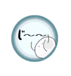 大きい文字と白くて丸いの（個別スタンプ：39）
