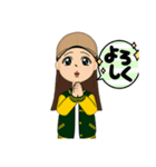 ボーイシュな女の子（個別スタンプ：2）