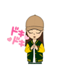 ボーイシュな女の子（個別スタンプ：4）