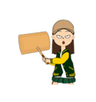ボーイシュな女の子（個別スタンプ：14）