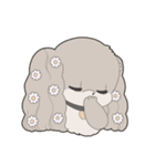 Puppy and flowers（個別スタンプ：39）