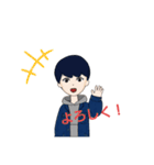 萩本くんの学生日常1（個別スタンプ：1）