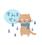 背景が動く！冬・年末年始♡可愛いゆるねこ（個別スタンプ：18）