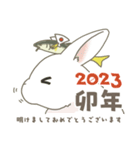 鮎釣りの正月スタンプ 2023 fix（個別スタンプ：3）