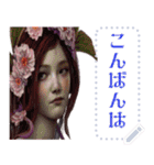 花の妖精 01【修正版】（個別スタンプ：3）