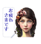 花の妖精 01【修正版】（個別スタンプ：14）