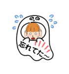 オレンジ ヘアー（個別スタンプ：31）