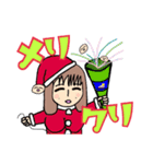 水のクリスマスガールズ（個別スタンプ：4）