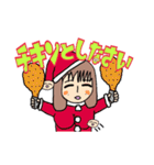 水のクリスマスガールズ（個別スタンプ：8）