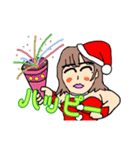 水のクリスマスガールズ（個別スタンプ：22）