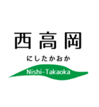 旧北陸本線 (金沢-直江津)の駅名スタンプ（個別スタンプ：8）