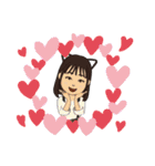日常生活の女子スタンプ（個別スタンプ：3）