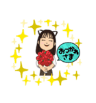 日常生活の女子スタンプ（個別スタンプ：4）