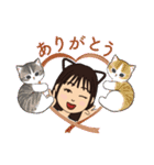 日常生活の女子スタンプ（個別スタンプ：10）