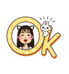 日常生活の女子スタンプ（個別スタンプ：12）
