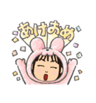 日常生活の女子スタンプ（個別スタンプ：24）