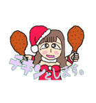 炎のクリスマスガールズ（個別スタンプ：11）