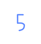 A's数字（個別スタンプ：5）