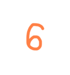 A's数字（個別スタンプ：6）
