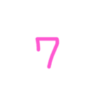 A's数字（個別スタンプ：7）