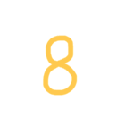 A's数字（個別スタンプ：8）