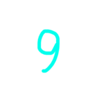 A's数字（個別スタンプ：9）