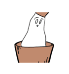白いウミウシ【冬】（個別スタンプ：14）
