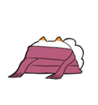 白いウミウシ【冬】（個別スタンプ：34）