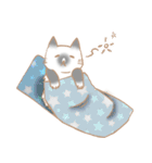 お寺ねこのラグ（個別スタンプ：1）