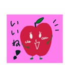 Dango apple and red egg（個別スタンプ：6）