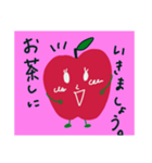 Dango apple and red egg（個別スタンプ：11）