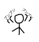 手書き棒人間スタンプ16種（個別スタンプ：11）