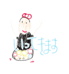 サンちゃんのゆるモジおえかき（個別スタンプ：7）