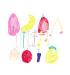 サンちゃんのゆるモジおえかき（個別スタンプ：8）