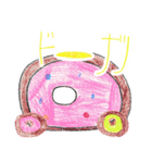 サンちゃんのゆるモジおえかき（個別スタンプ：12）